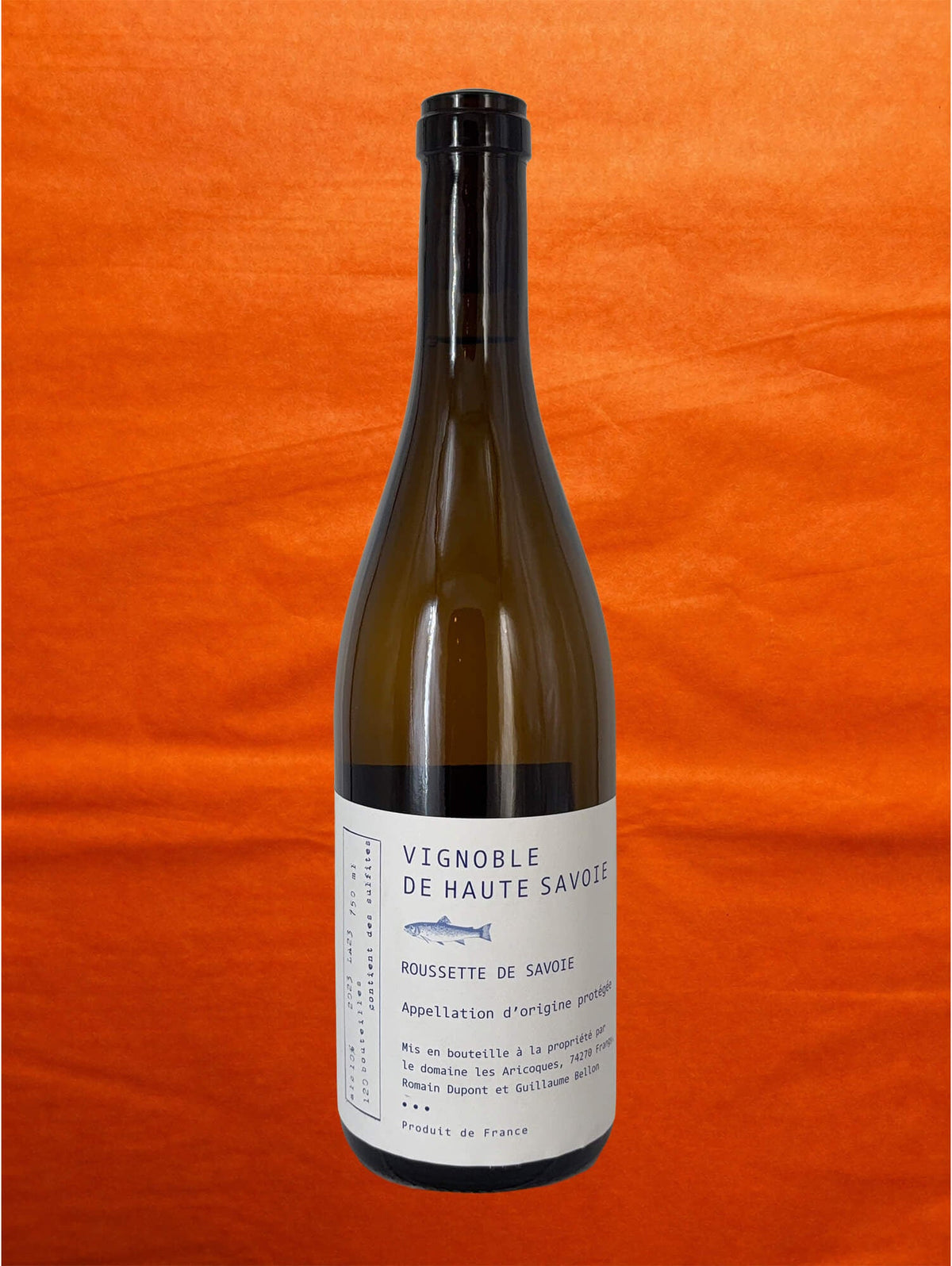 Domaine les Aricoques 2023 Roussette de Savoie back label