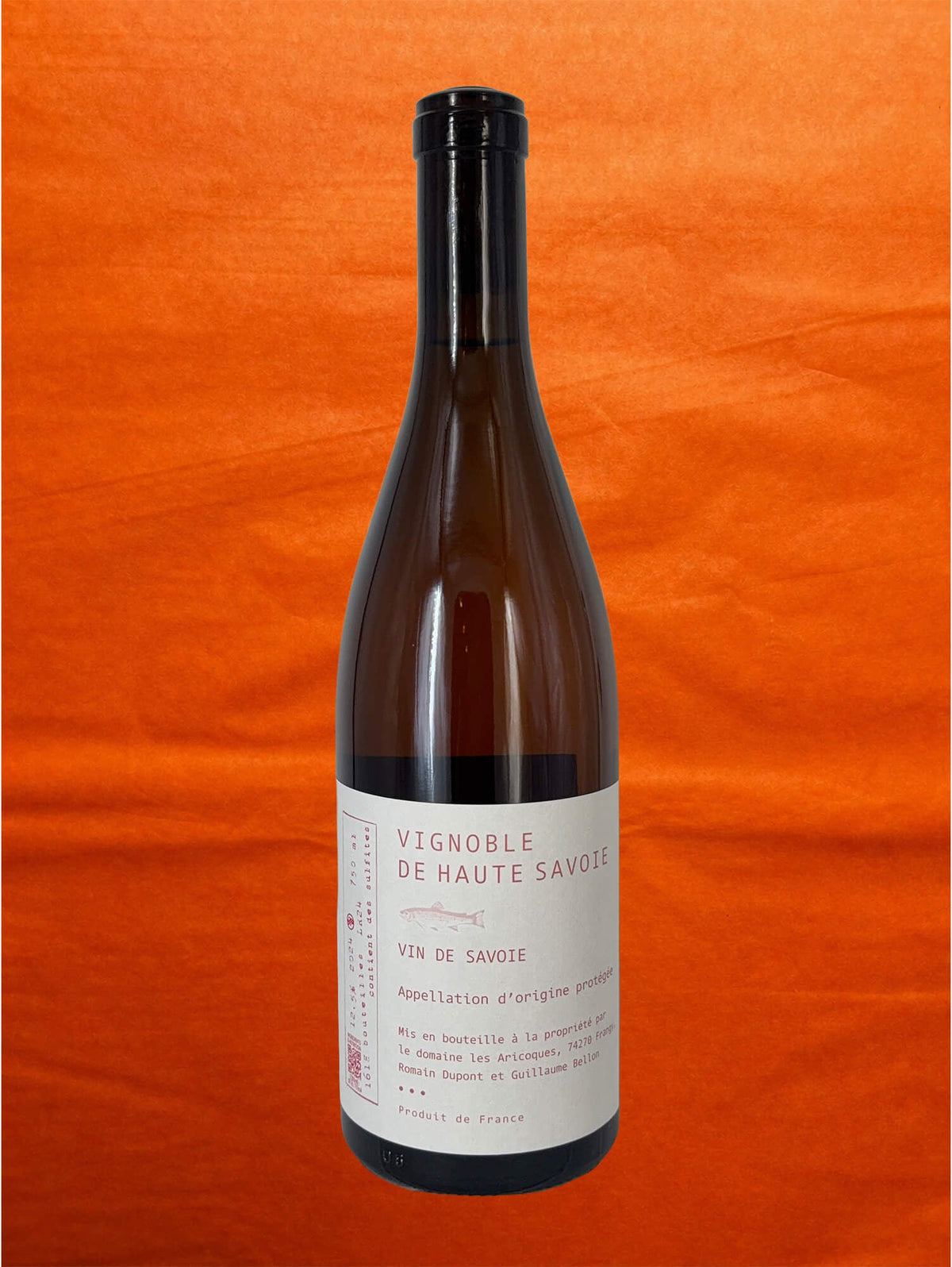 Domaine les Aricoques 2024 Vin de Savoie Rosé back label