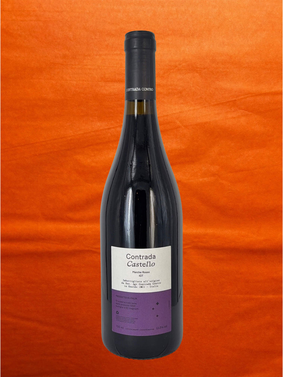 Contrada Contro 2022 Contrada Castello back label