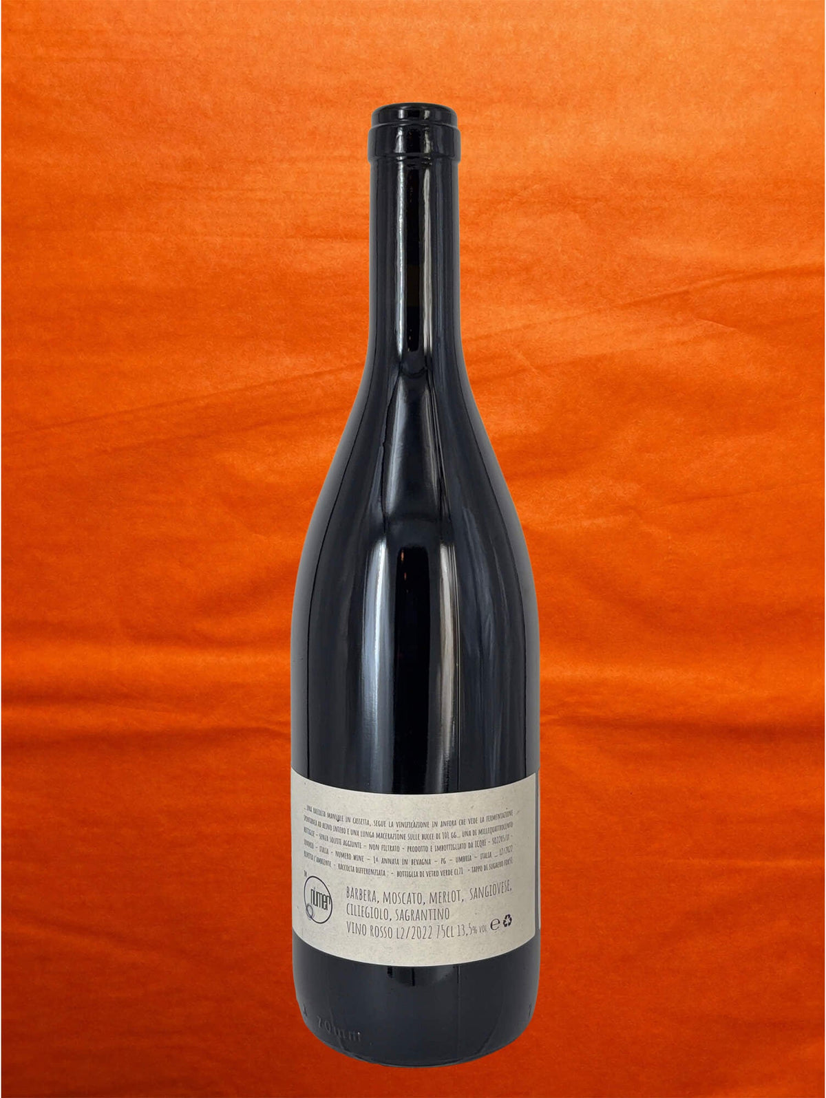 Dislivelli 2022 Vino Rosso back label