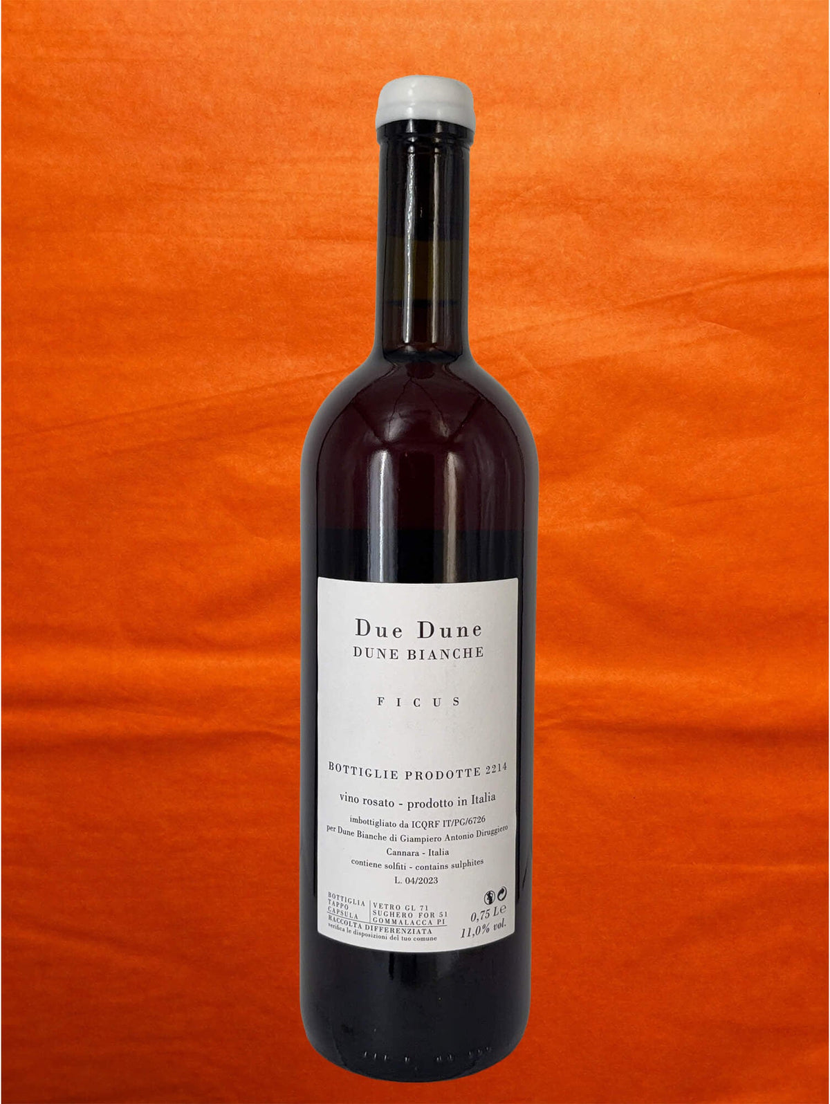 Dune Bianche 2022 Ficus back label