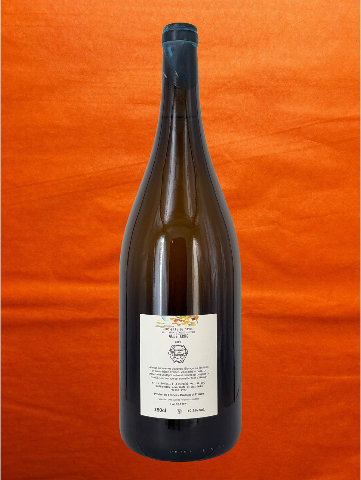 Domaine du Gringet 2022 Rousette Aubeterre MAGNUM 1,5L back label