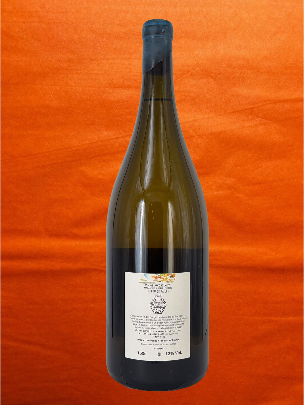 Domaine du Gringet 2023 Le Feu de Paille MAGNUM 1,5L back label