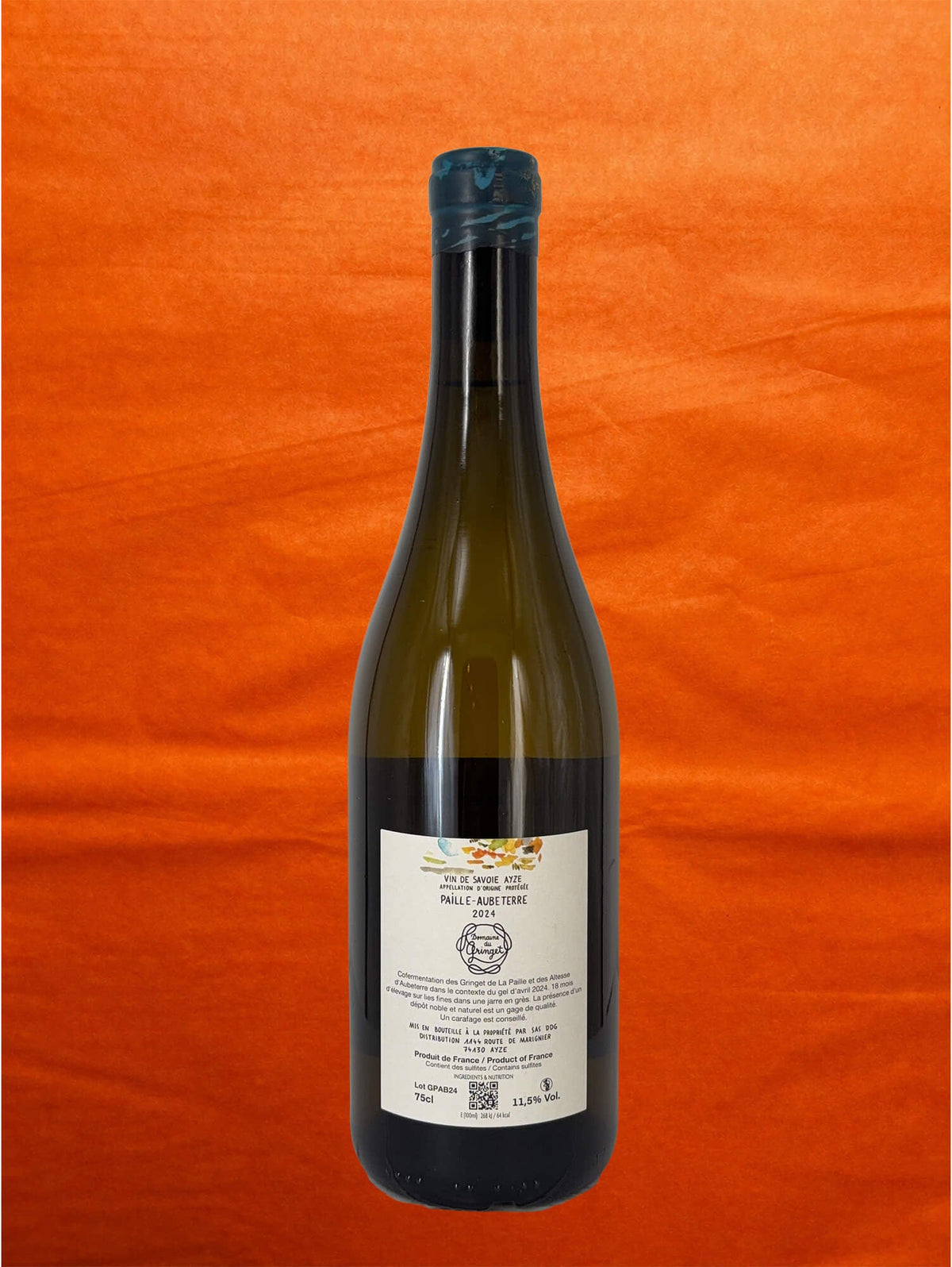 Domaine du Gringet 2024 Paille-Aubeterre back label