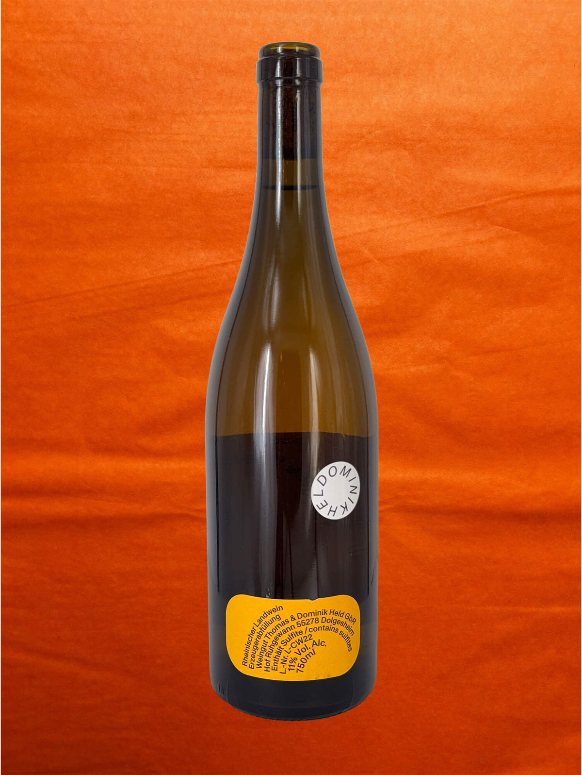 Dominik Held 2022 Cuvee Weiss back label