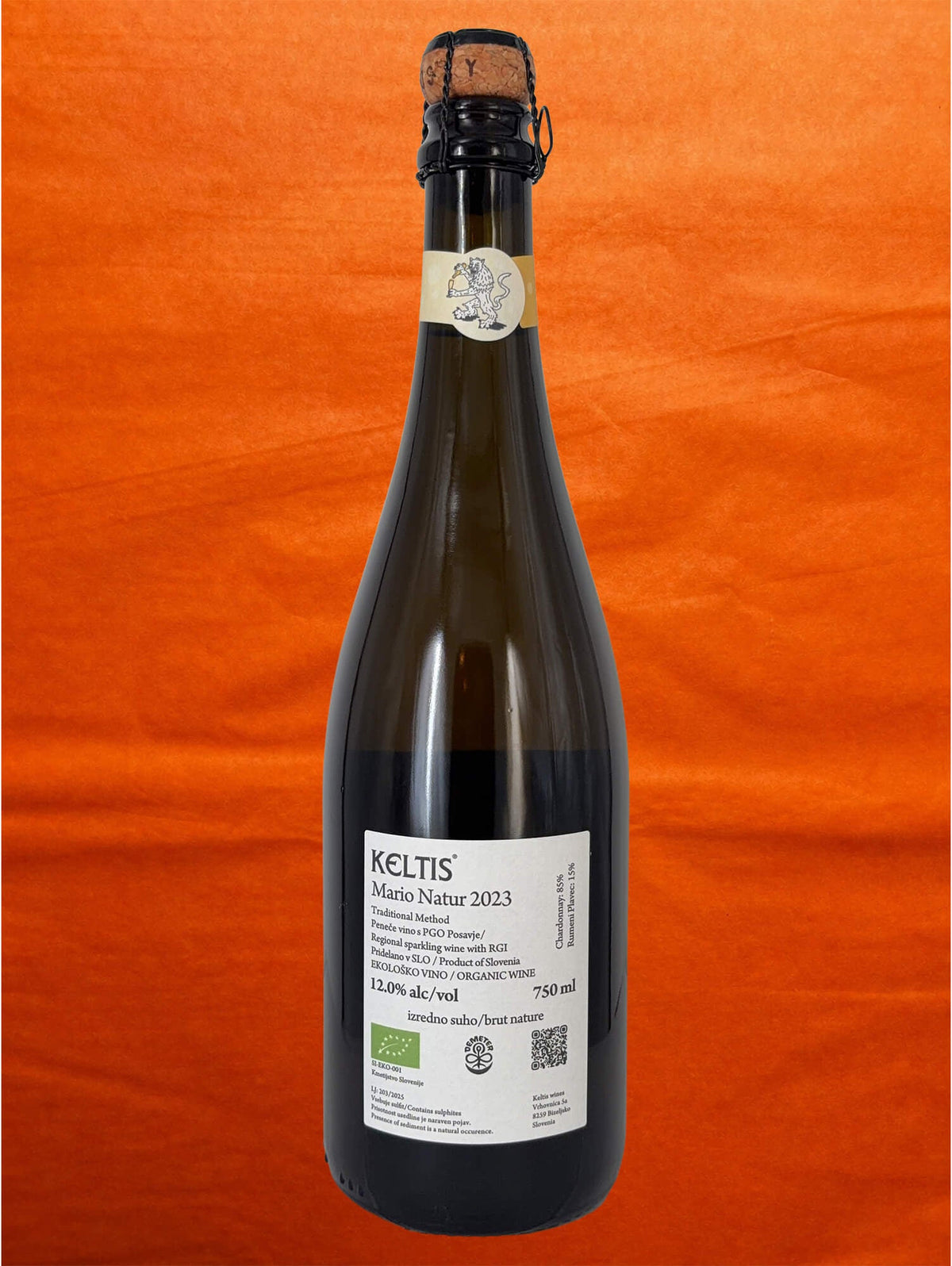 Keltis 2023 Mario Natur back label