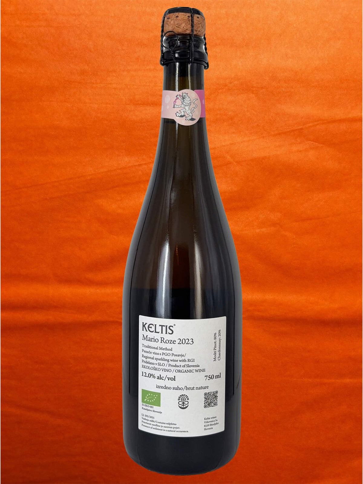 Keltis 2023 Mario Roze back label