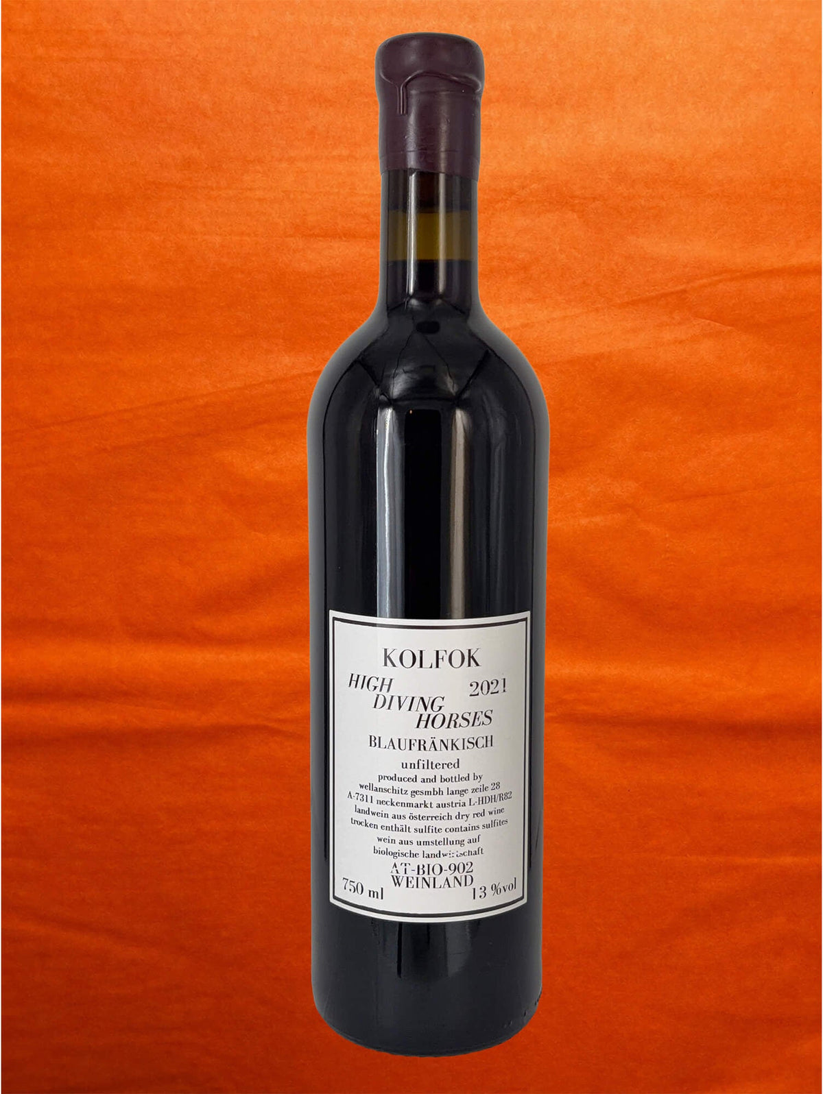 Kolfok 2021 High Diving Horse back label