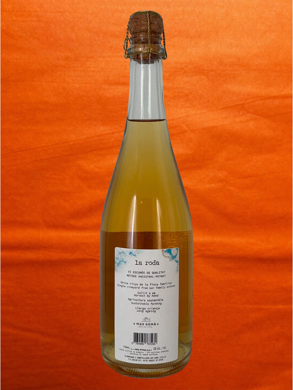 Mas Gomà 2021 La Roda back label