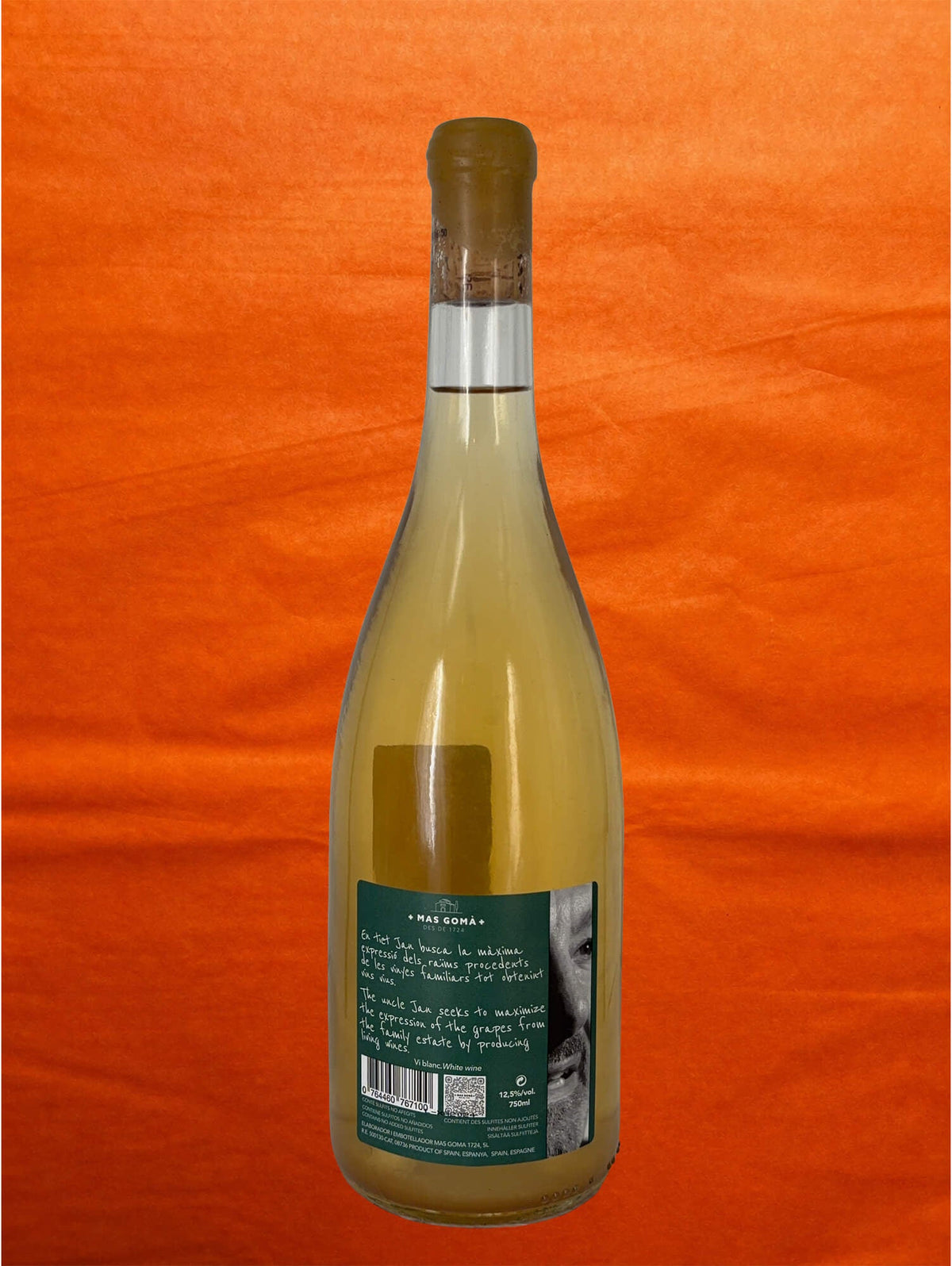Mas Gomà 2023 Tiet Jan back label