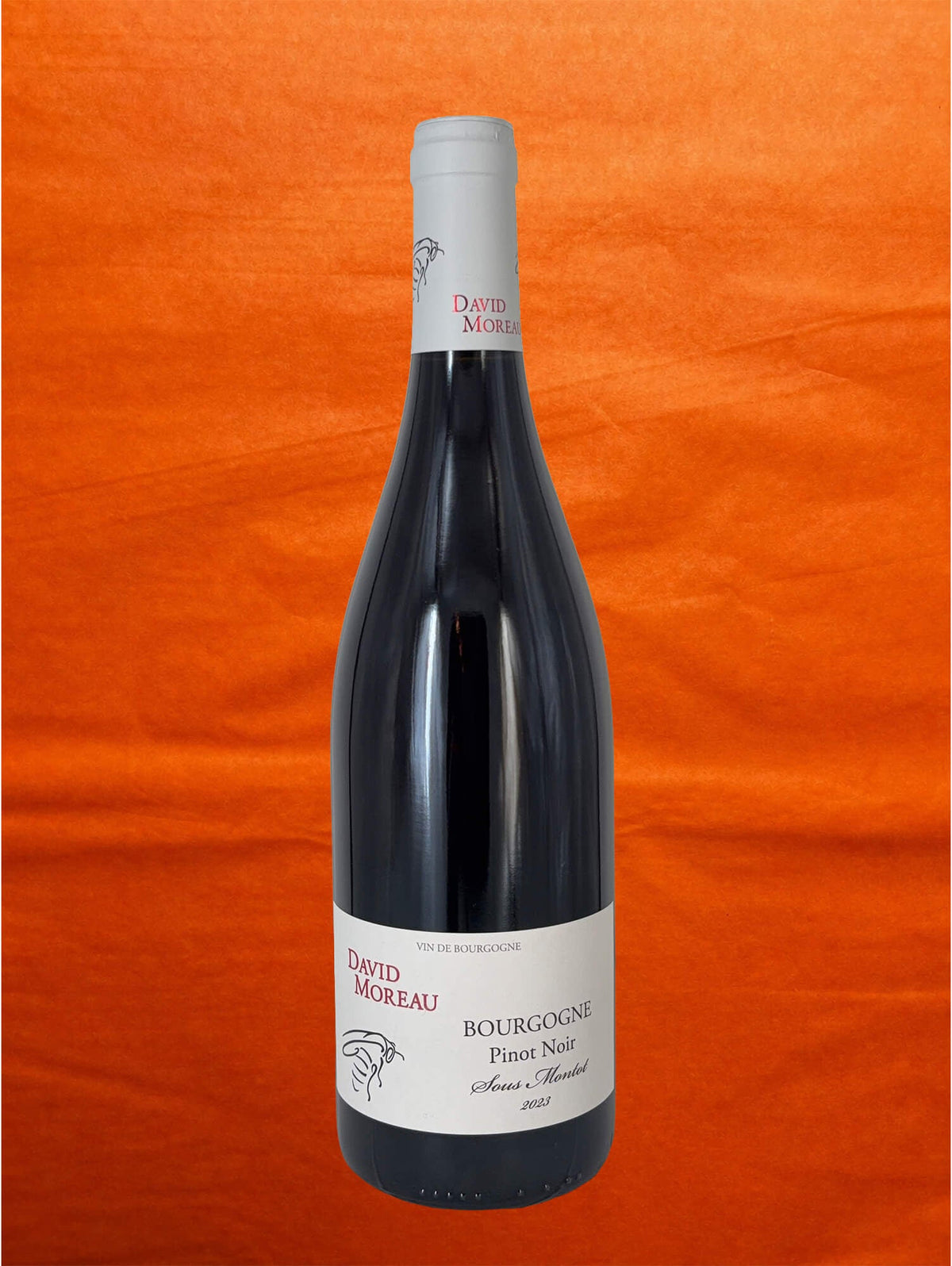 David Moreau 2023 Bourgogne Rouge 'Sous Montot' front label
