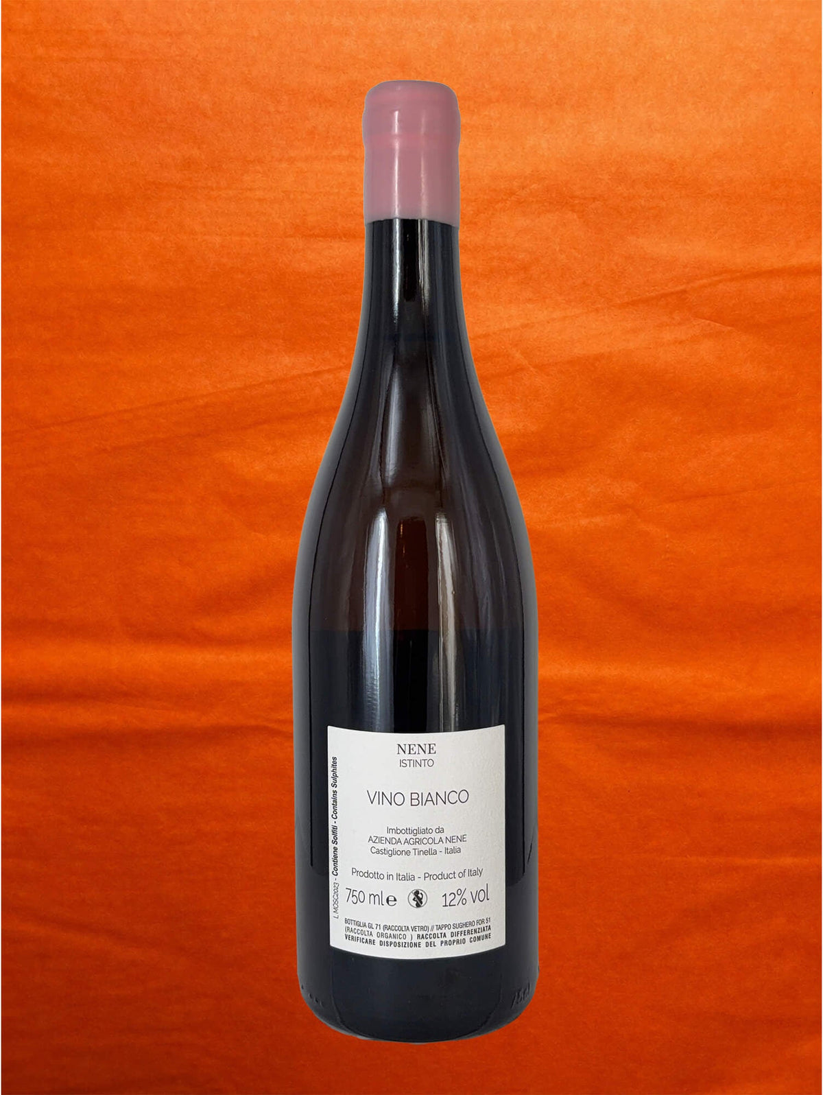NENE 2023 Istinto back label