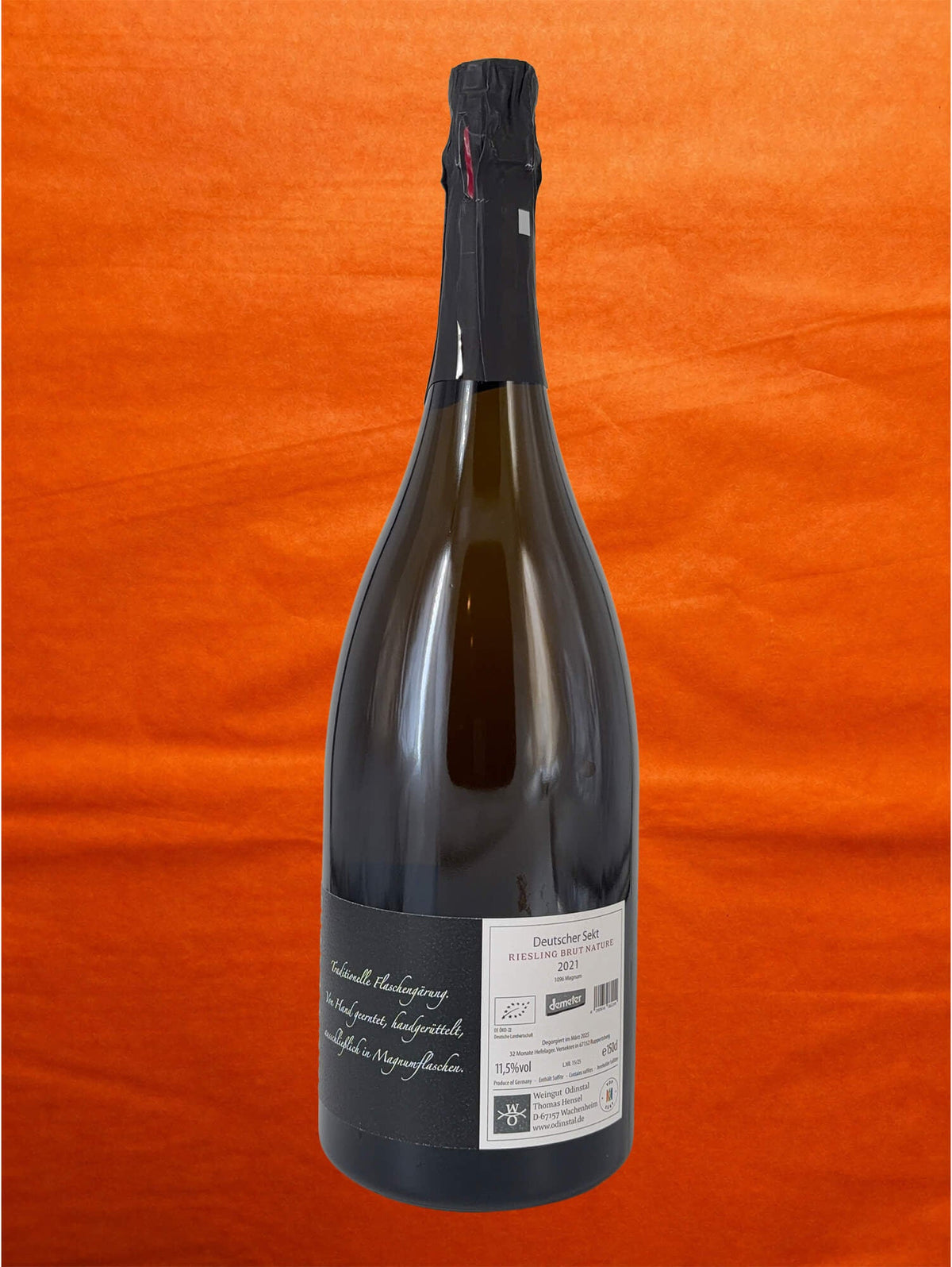 Weingut Odinstal 2021 MMXXI Brut Nature Sekt MAGNUM 1,5L back label
