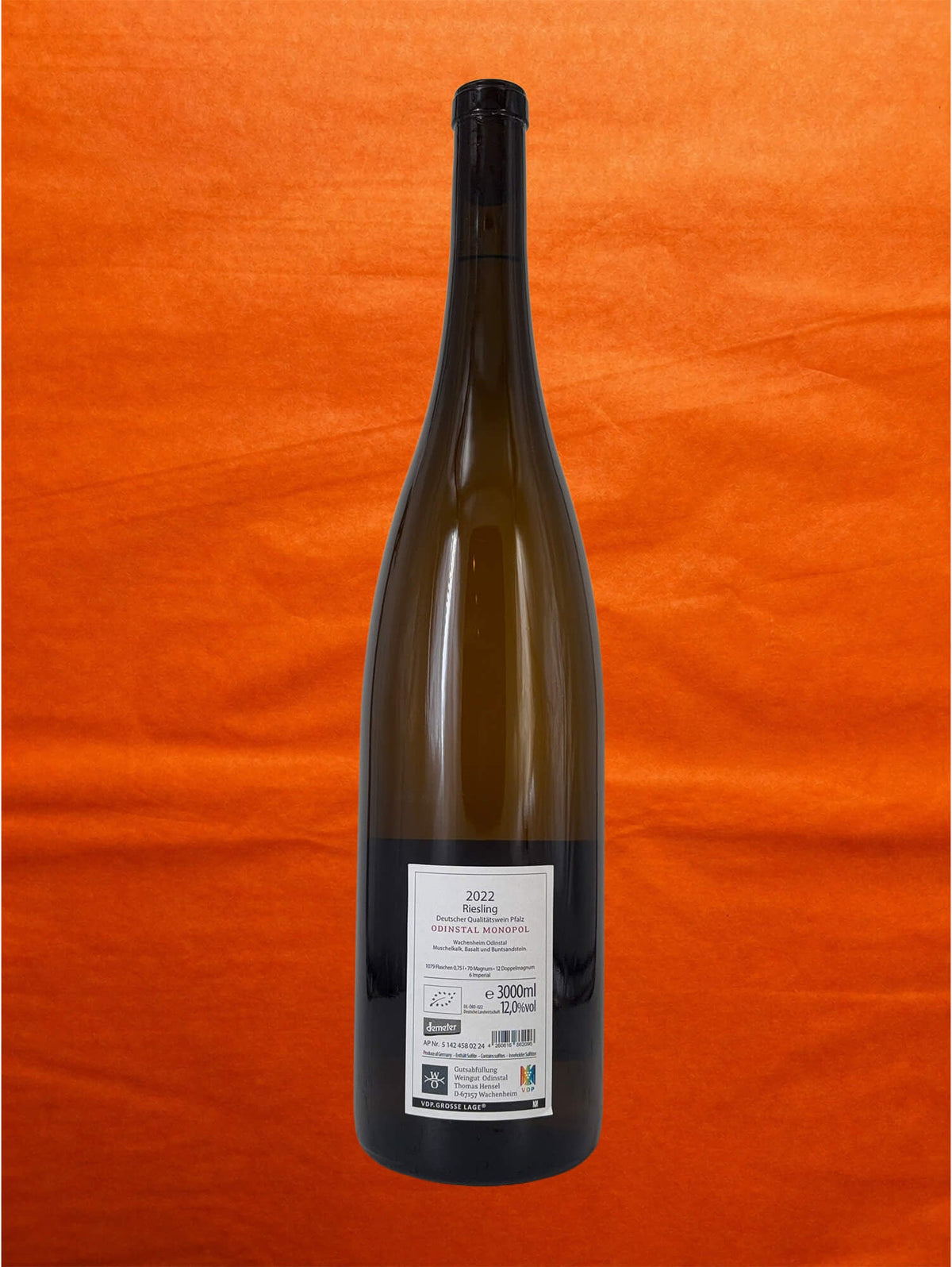 Weingut Odinstal 2022 'Odinstal Monopol GG' Riesling JEROBAUM 3L front label
