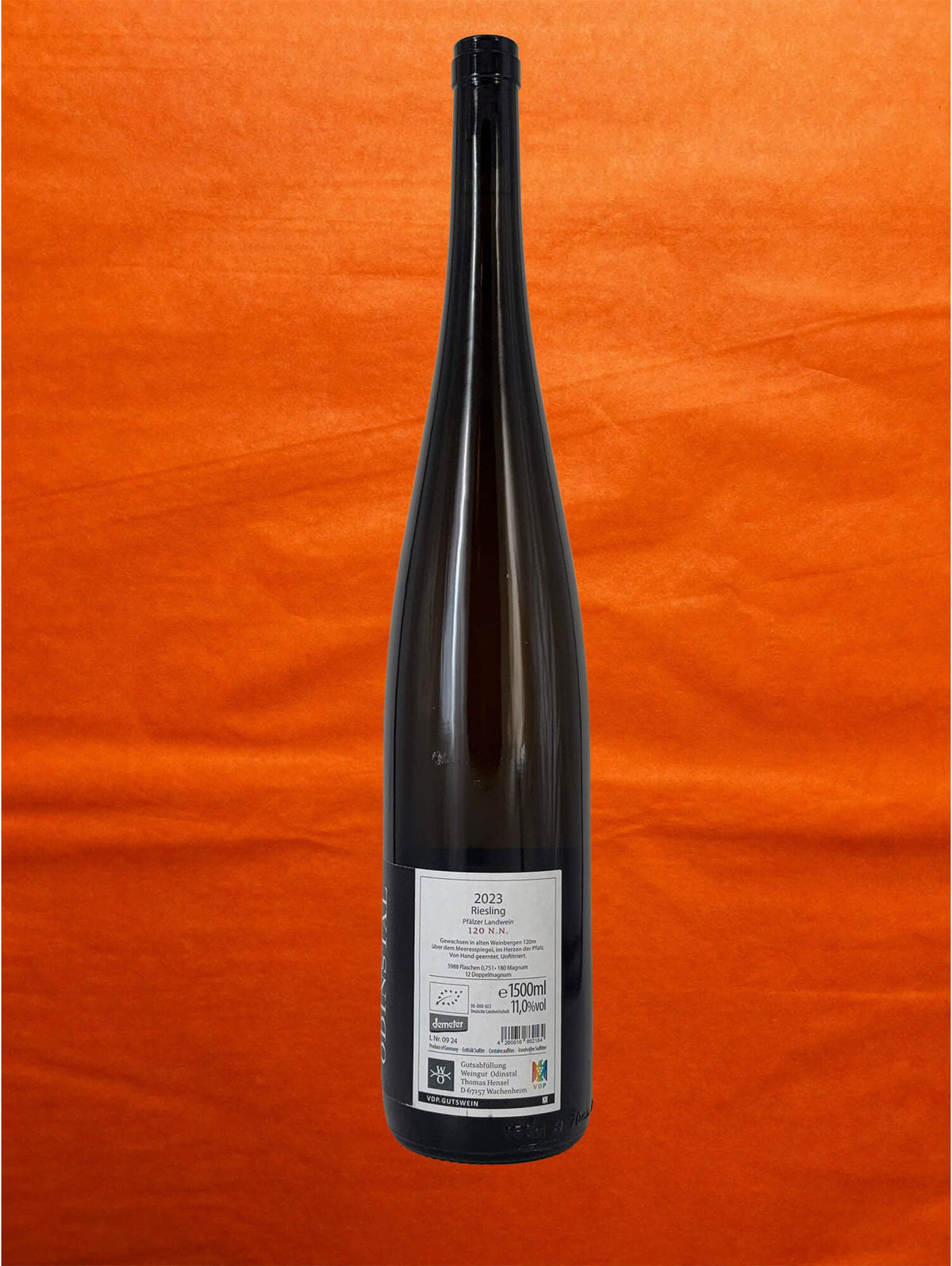 Weingut Odinstal 2023 120 N.N. Riesling MAGNUM 1,5L back label