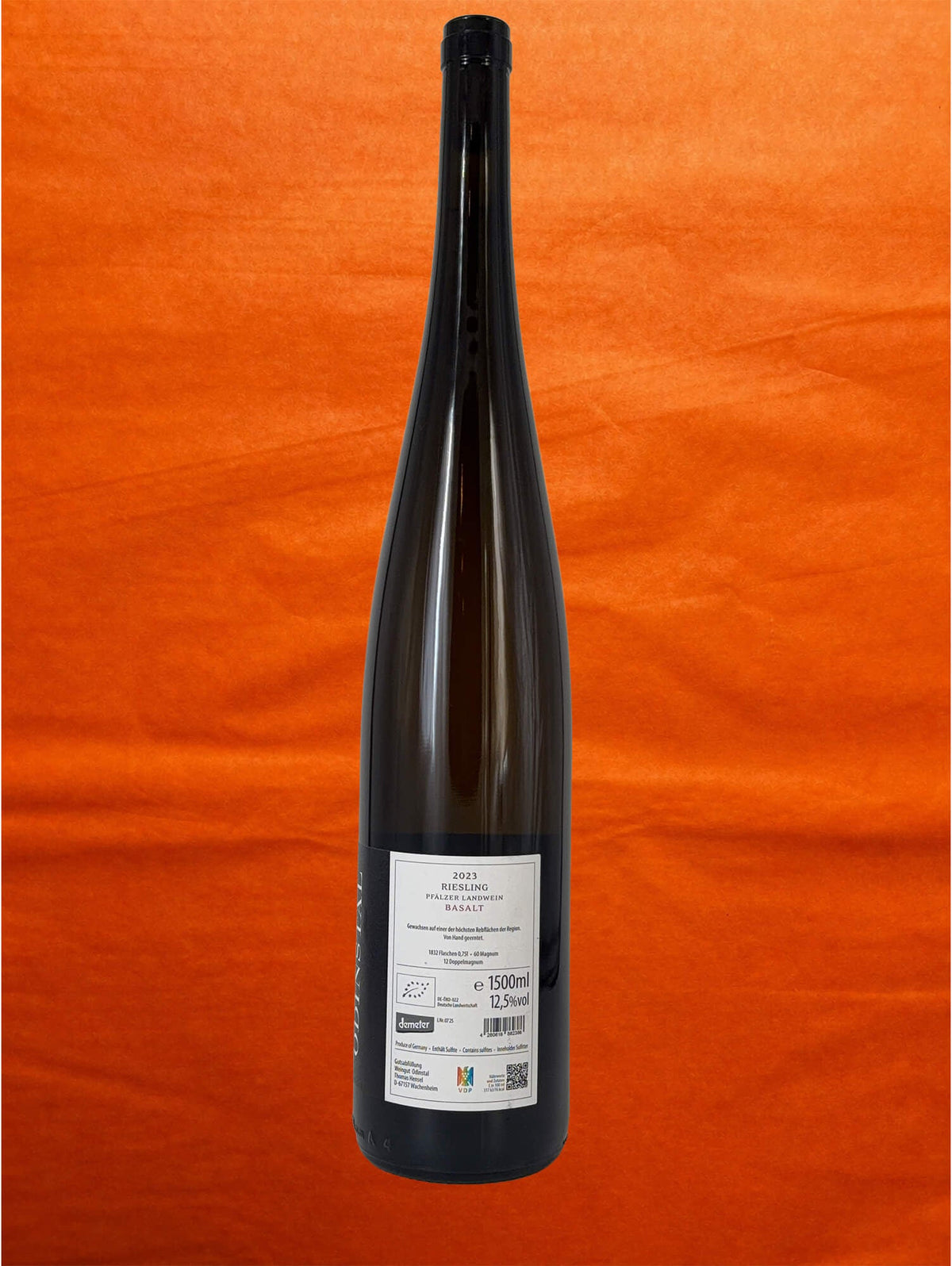Weingut Odinstal 2023 Basalt Riesling MAGNUM 1,5L back label