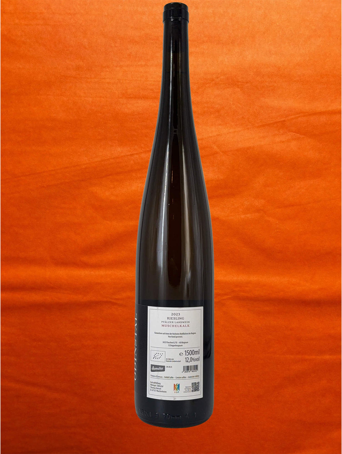 Weingut Odinstal 2023 Muschelkalk Riesling MAGNUM 1,5L back label