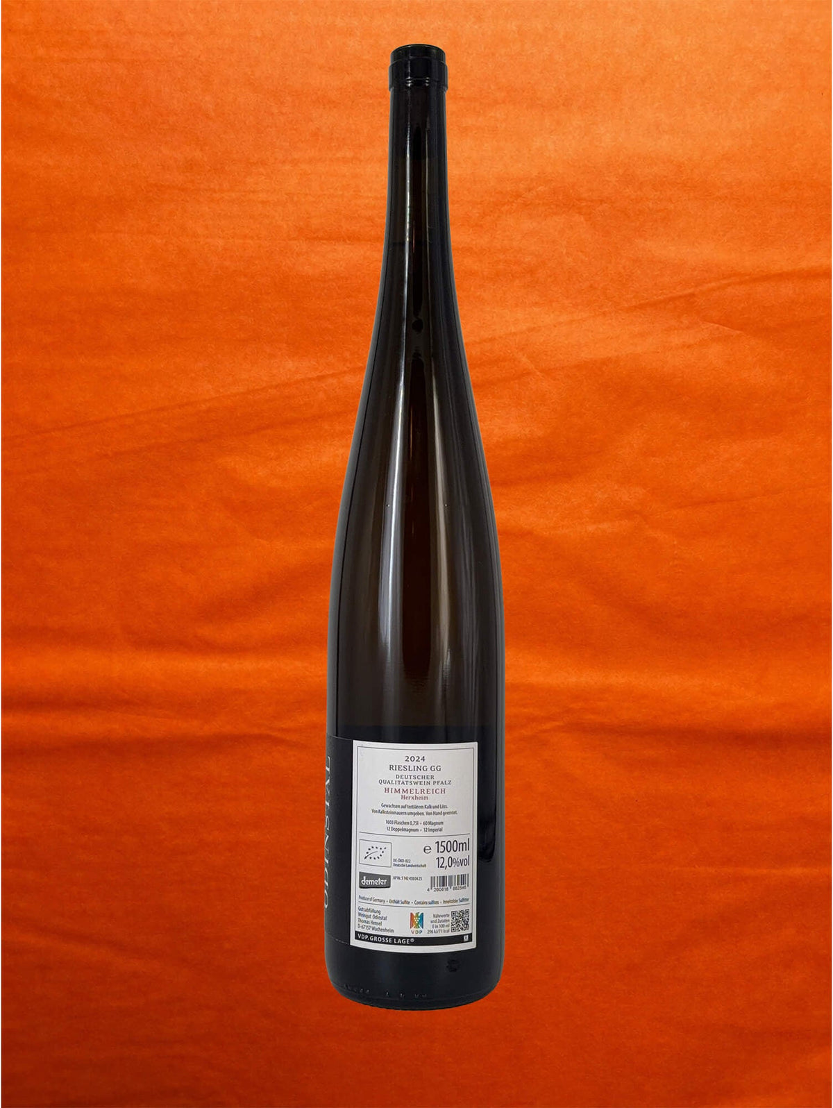 Weingut Odinstal 2024 Himmelreich GG Riesling MAGNUM 1,5L back label