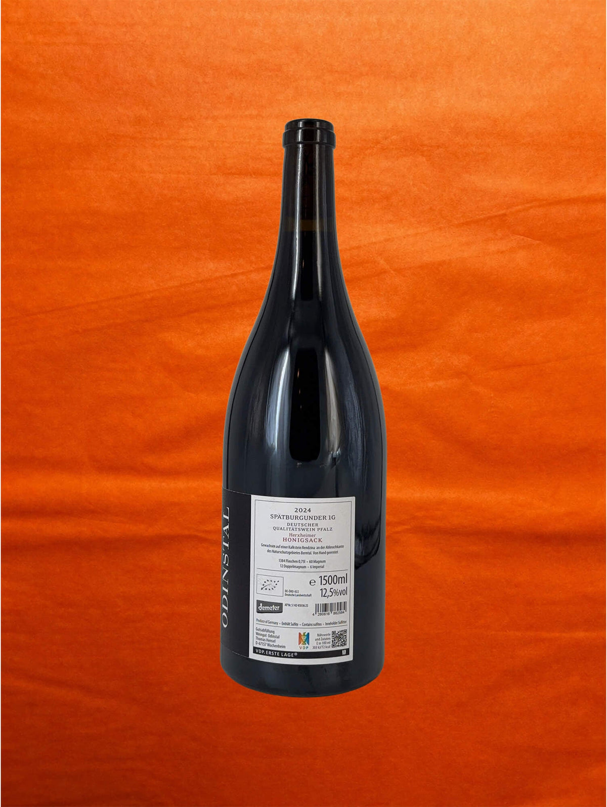 Weingut Odinstal 2024 HONIGSACK 1.G Spätburgunder MAGNUM 1,5L back label