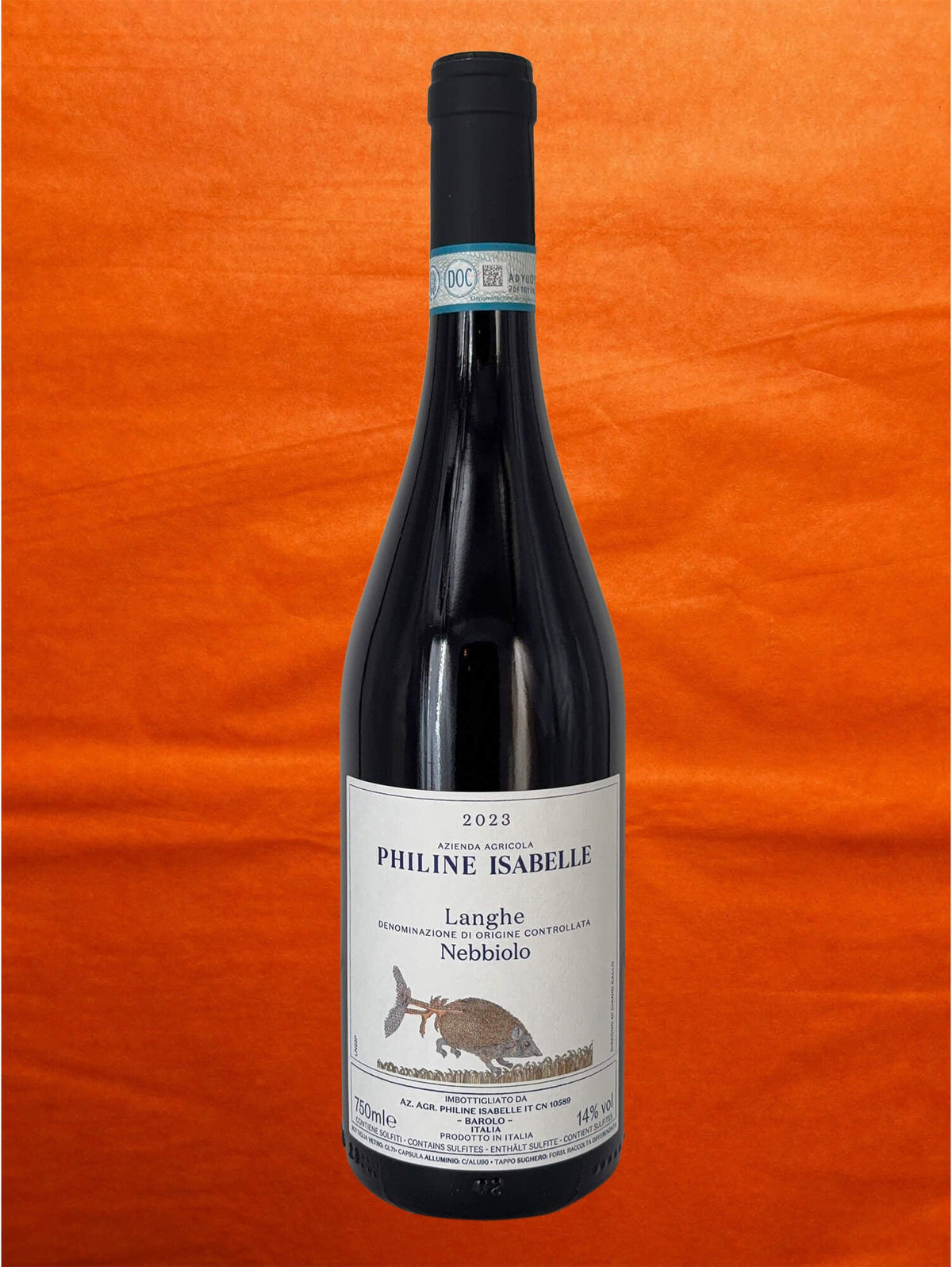 Philine Isabelle 2023 Langhe Nebbiolo front label