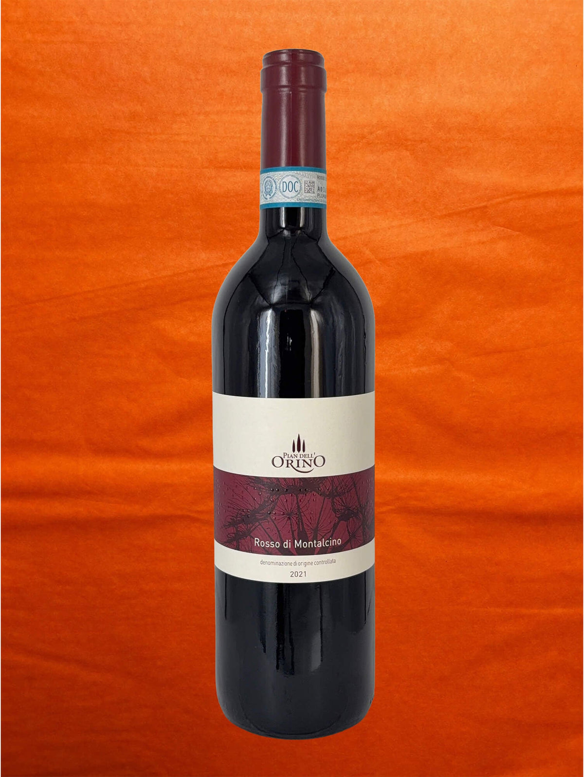 Pian Dell'Orino 2021 Rosso di Montalcino DOC front label