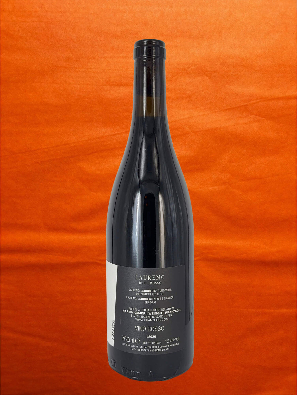 Pranzegg 2020 Laurenc back label