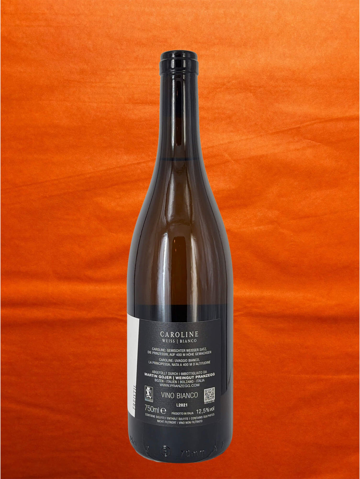 Pranzegg 2021 Caroline back label