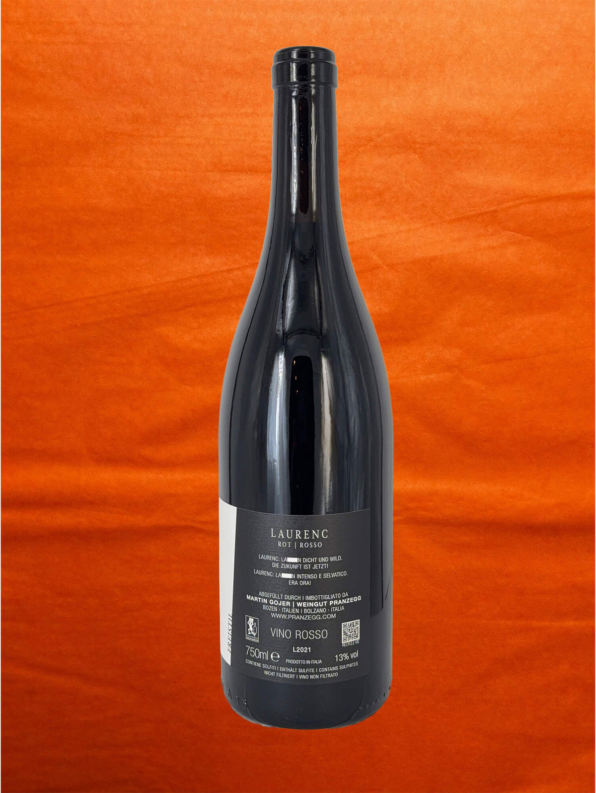 Pranzegg 2021 Laurenc back label