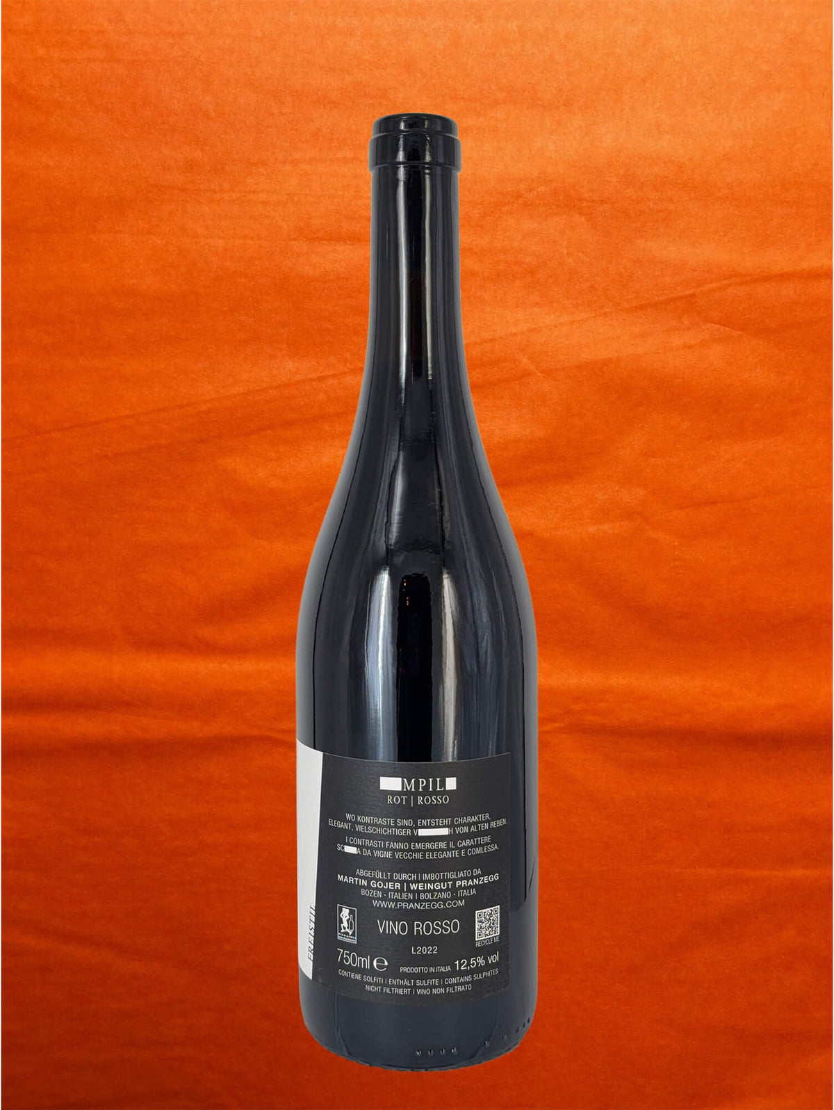 Pranzegg 2022 Campill back label