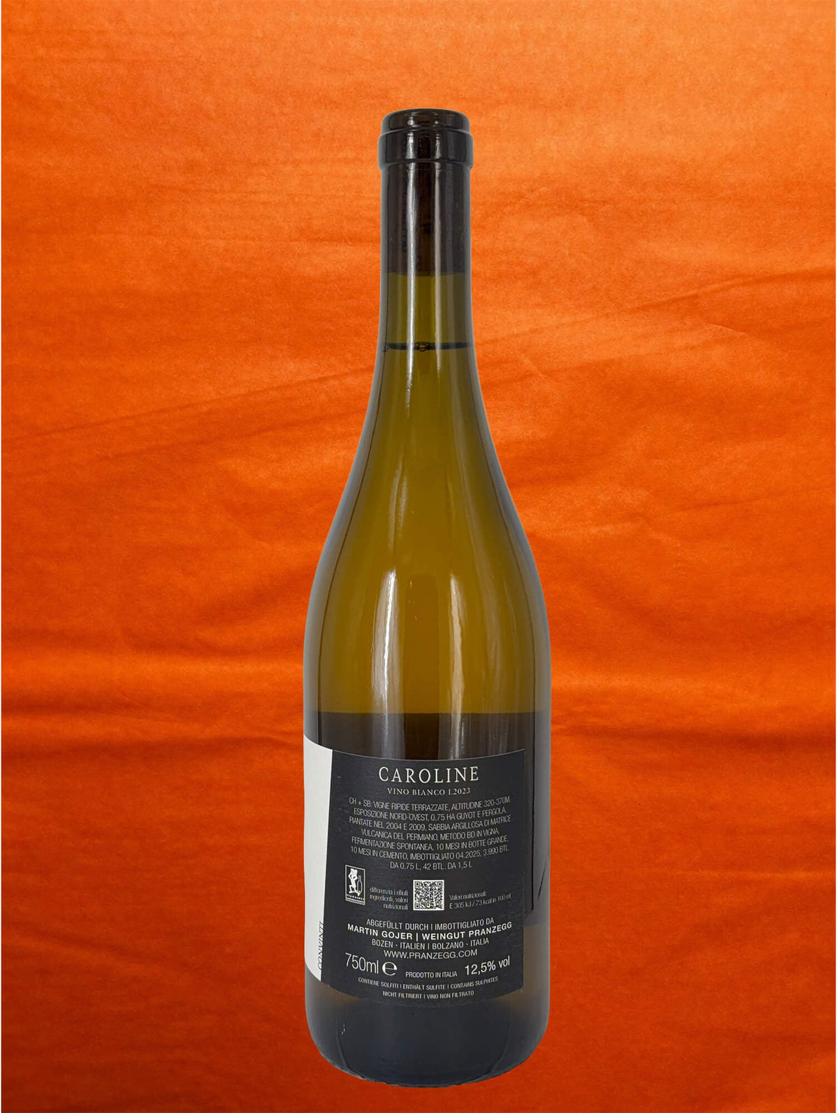 Pranzegg 2023 Caroline back label