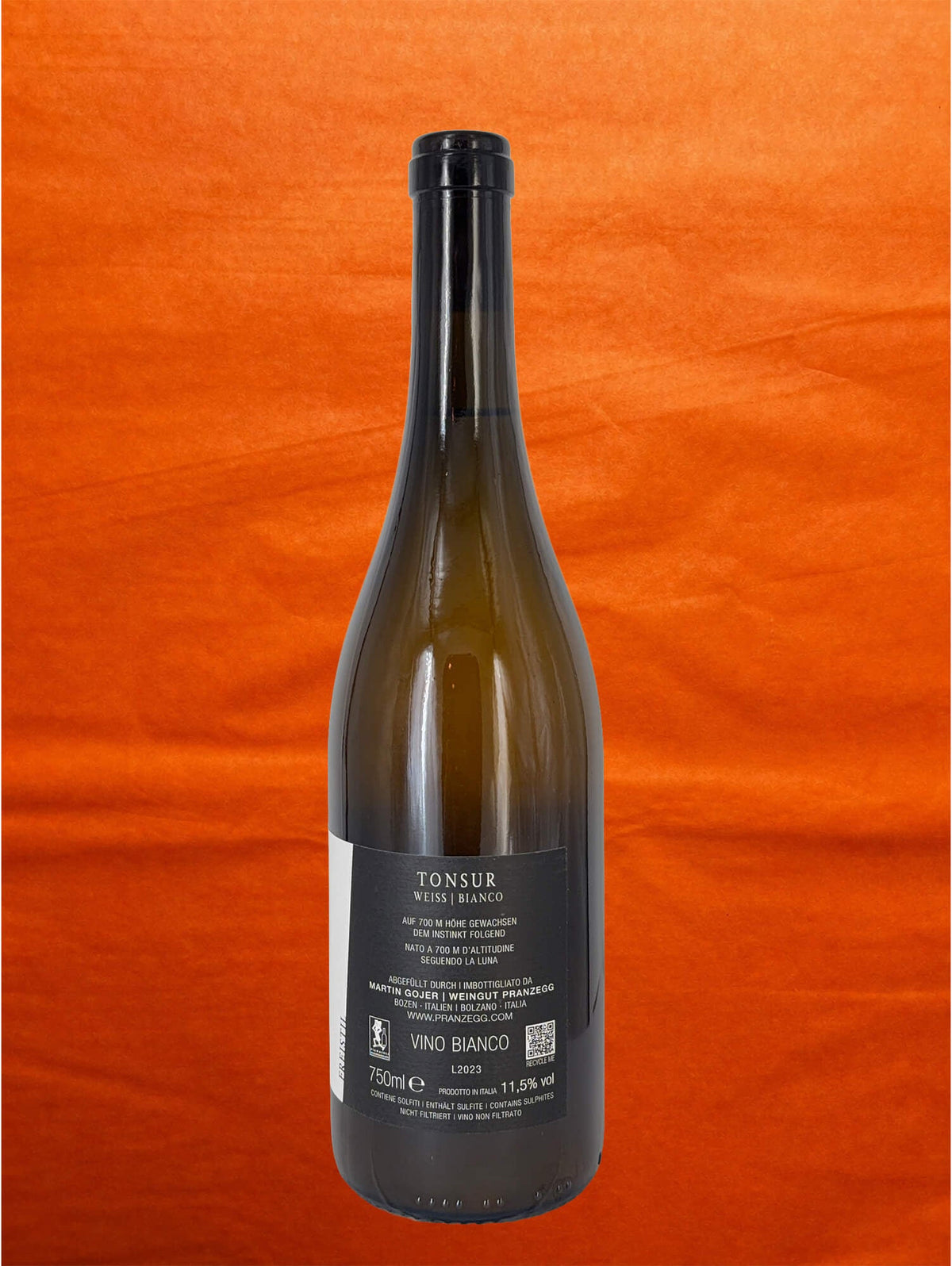 Pranzegg 2023 Tonsur back label