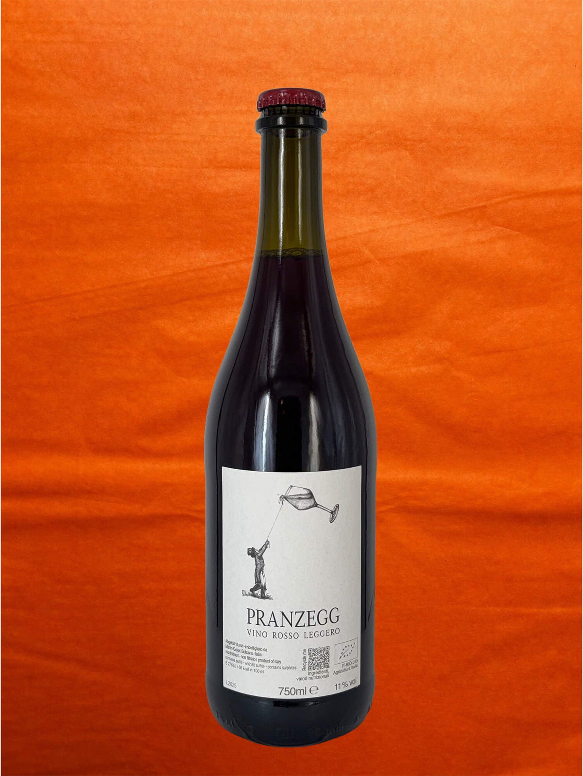 Pranzegg 2025 Vino Rosso Leggero front label