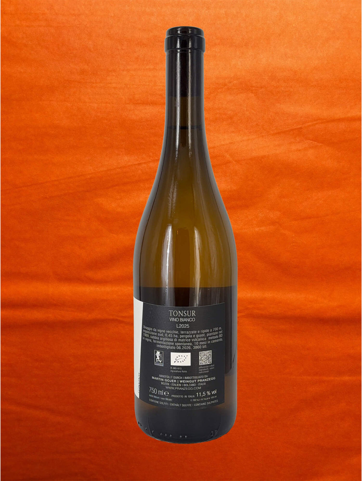 Pranzegg 2025 Tonsur back label