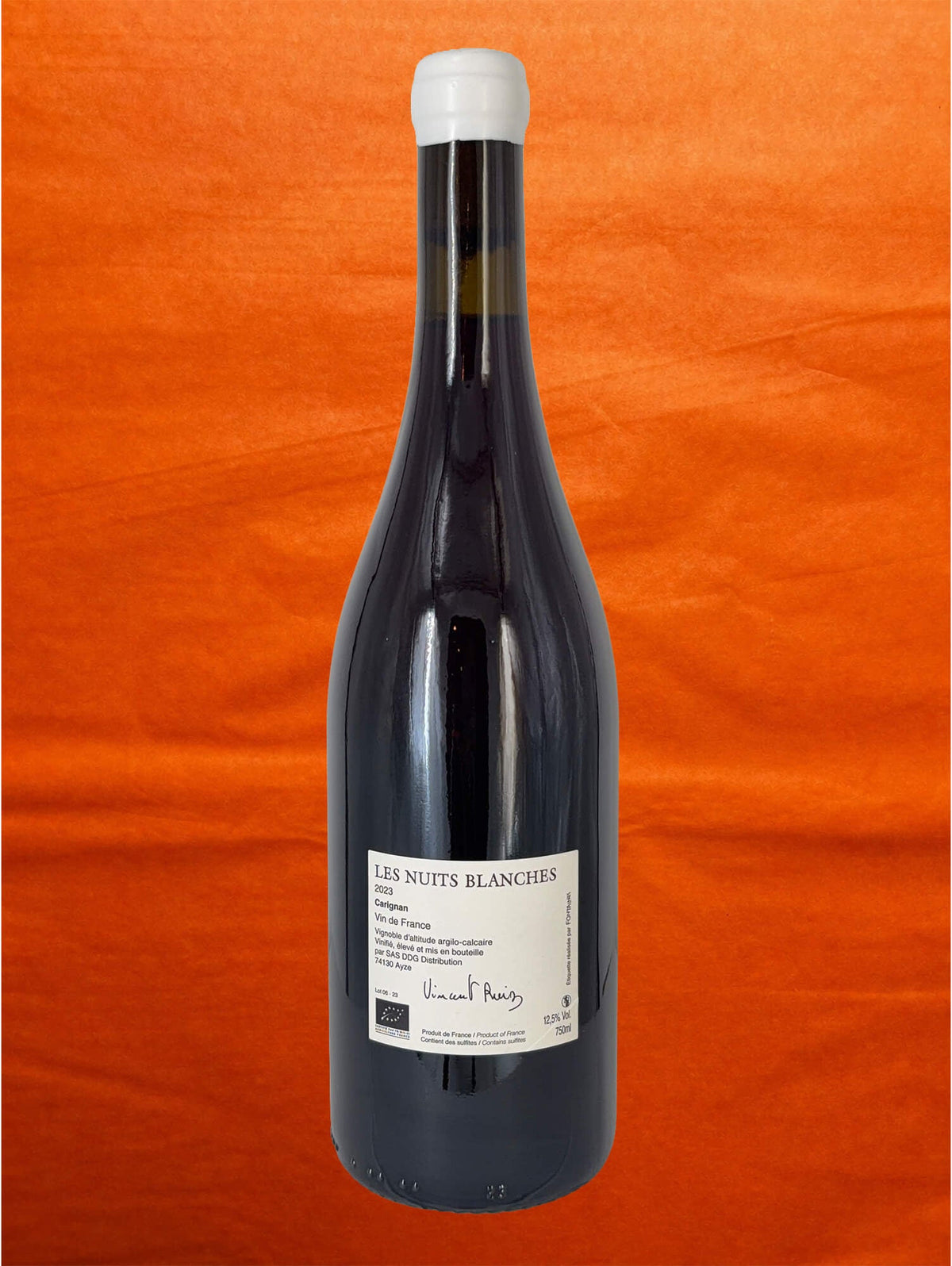 Vincent Ruiz 2023 Les Nuits Blanches back label