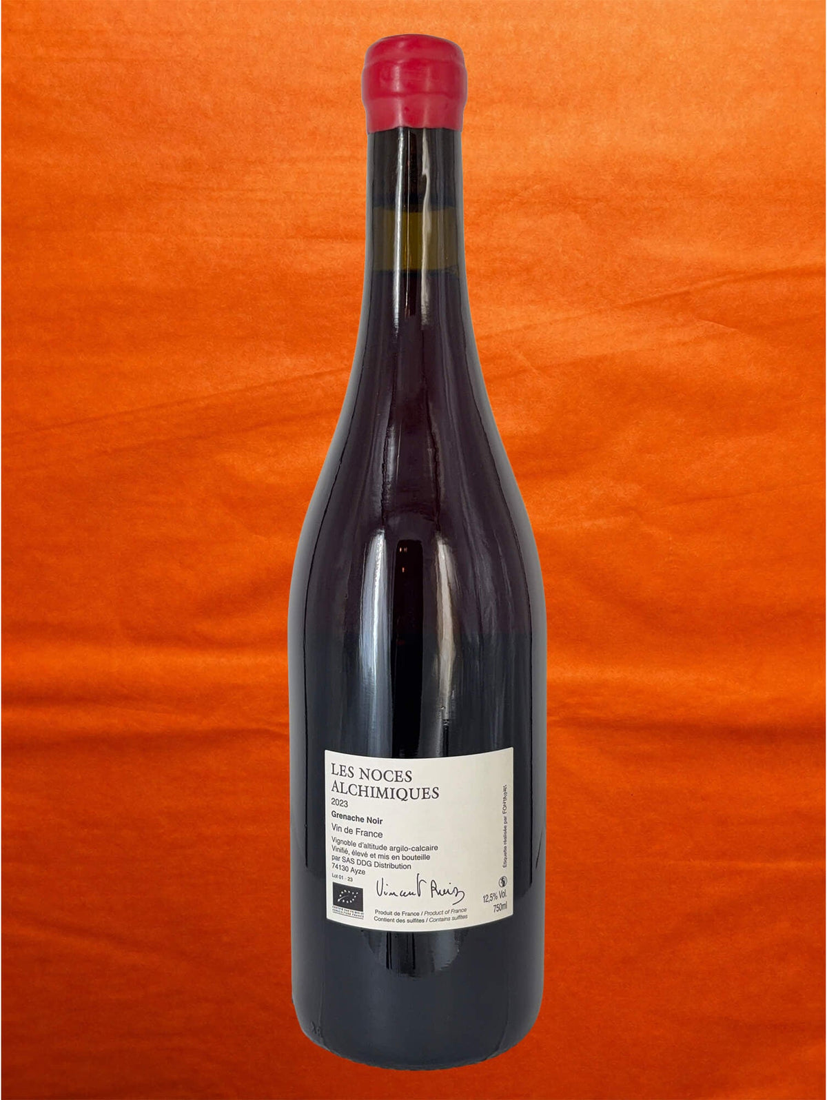 Vincent Ruiz 2024 Les Noces Alchimiques back label