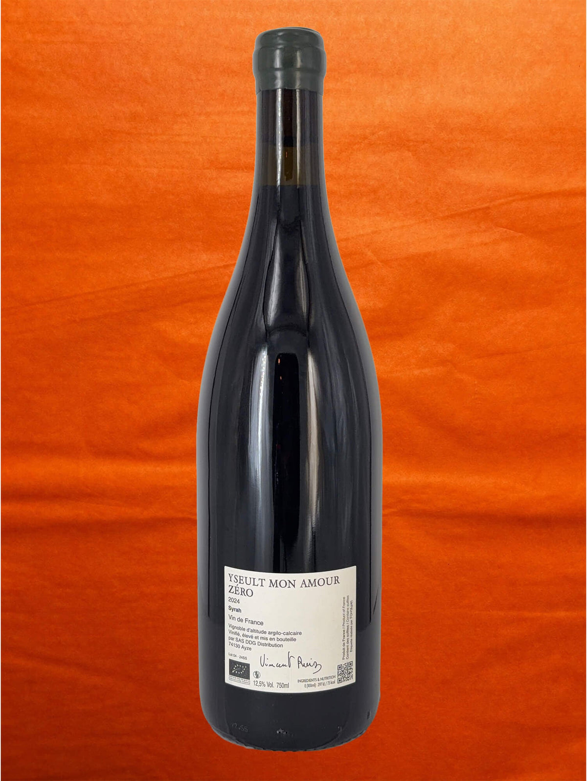 Vincent Ruiz 2024 Yseult Mon Amour 'Zero' back label