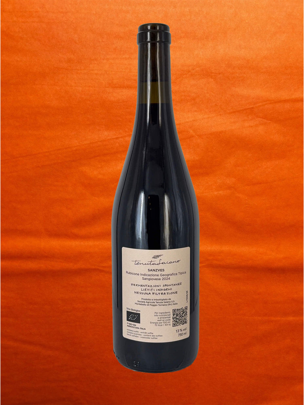 Tenuta Saiano 2024 Sanzves back label