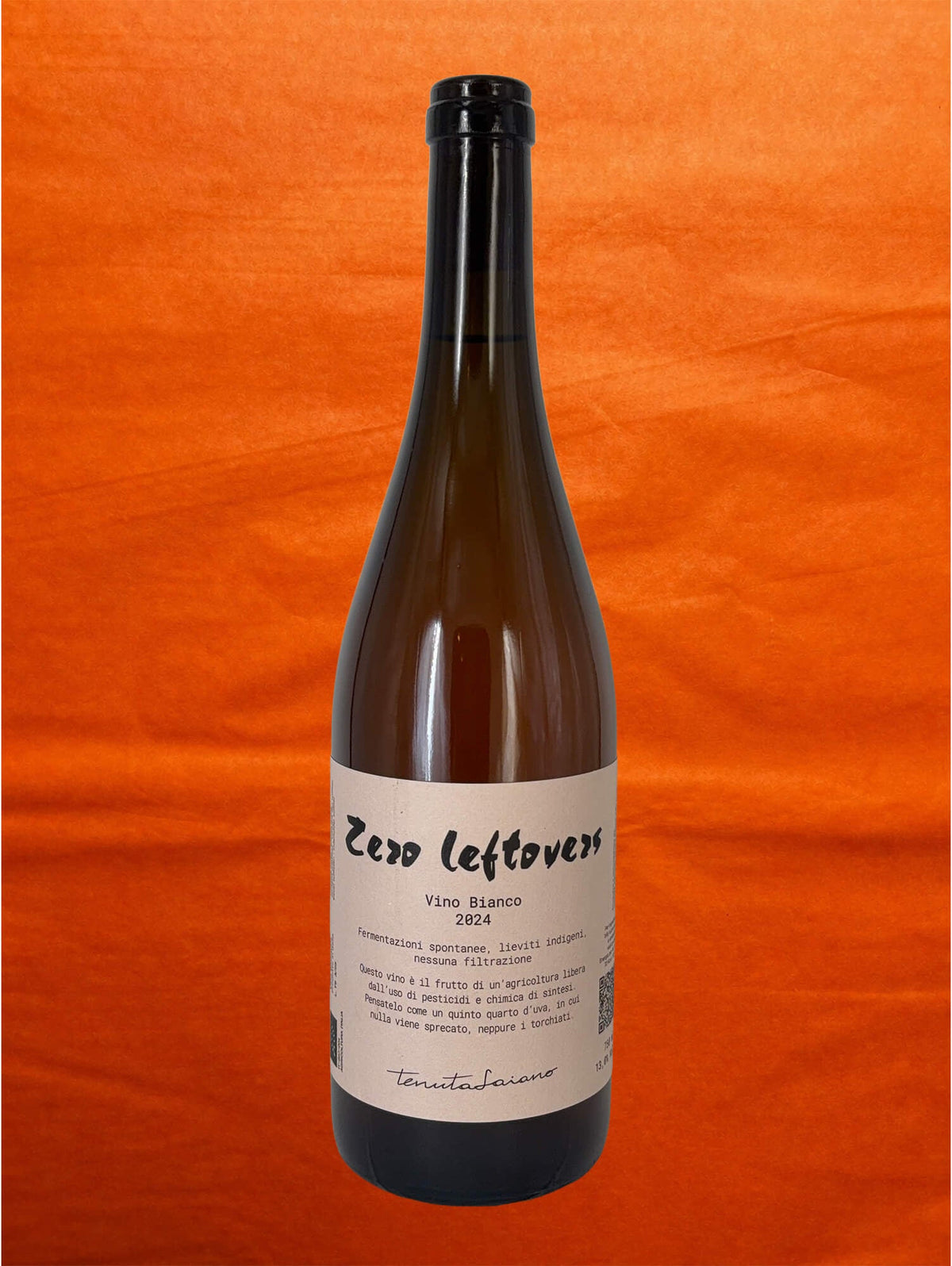 Tenuta Saiano 2025 Zero Leftovers front label