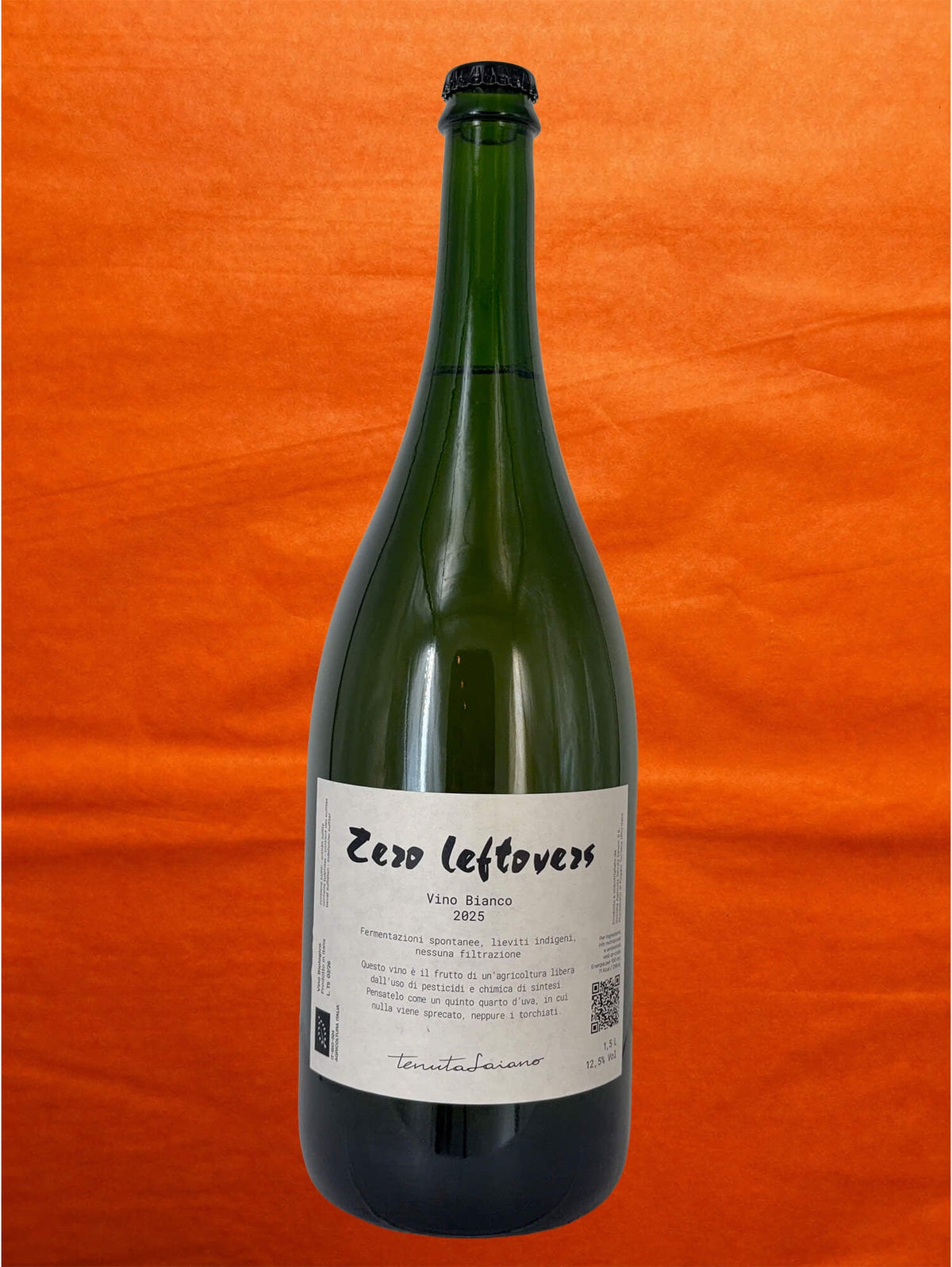 Tenuta Saiano 2025 Zero Leftovers MAGNUM 1,5L front label