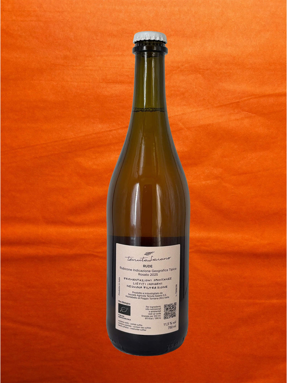 Tenuta Saiano 2025 Rude back label