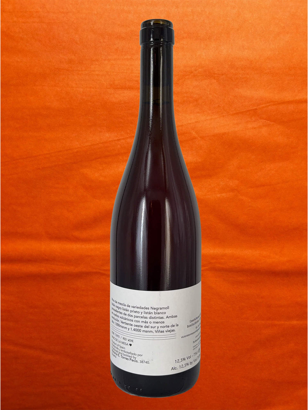Victoria Torres Pecis 2023 Clarete back label