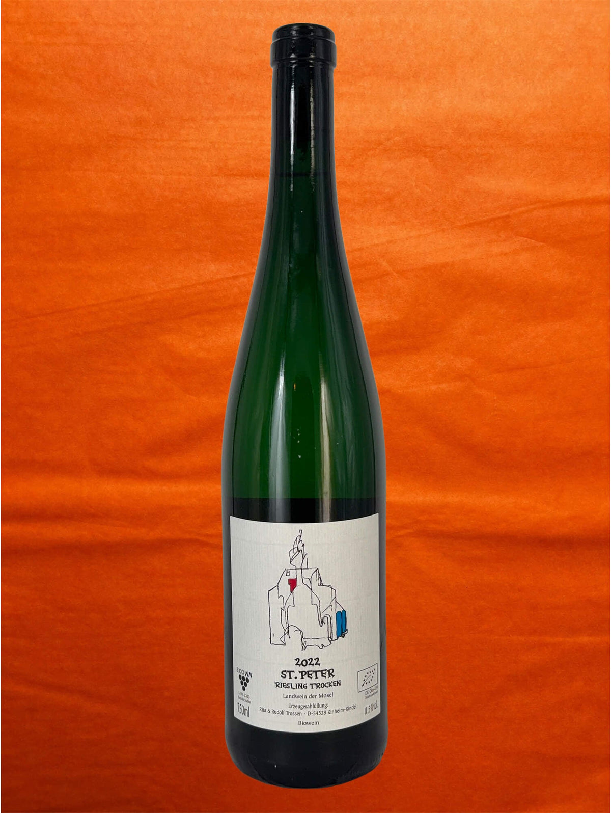 Rita & Rudolf Trossen 2022 St. Peter Riesling front label