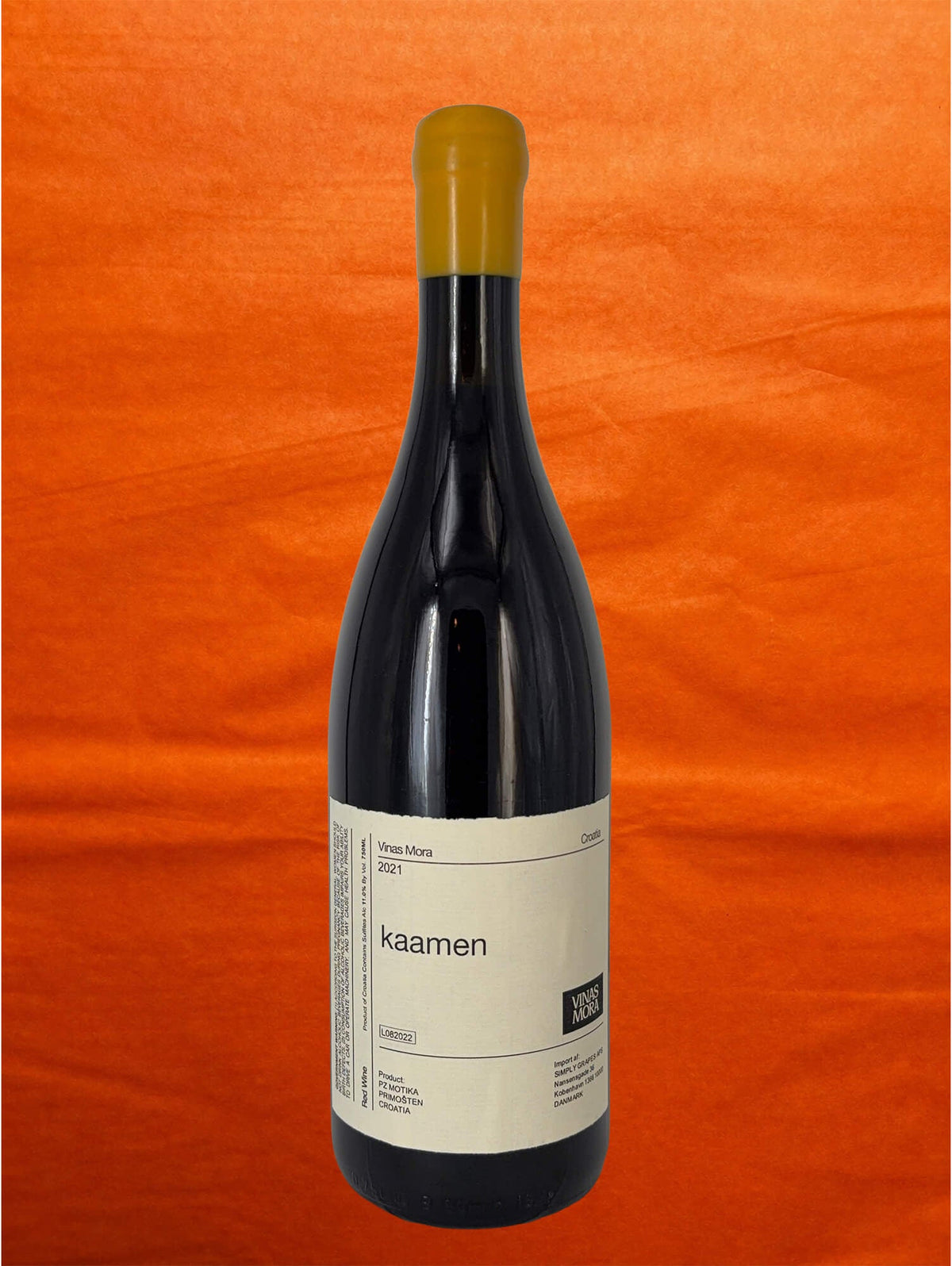Vinas Mora 2021 Kaamen I back label