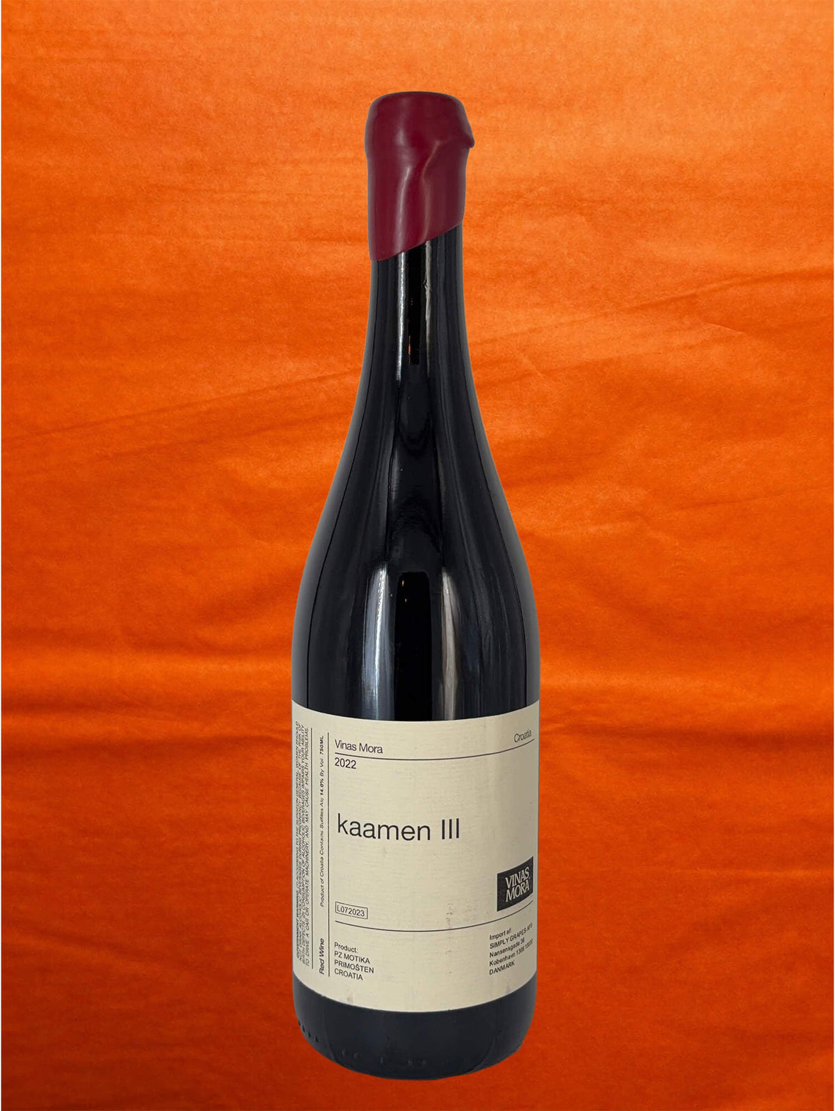 Vinas Mora 2022 Kaamen III back label